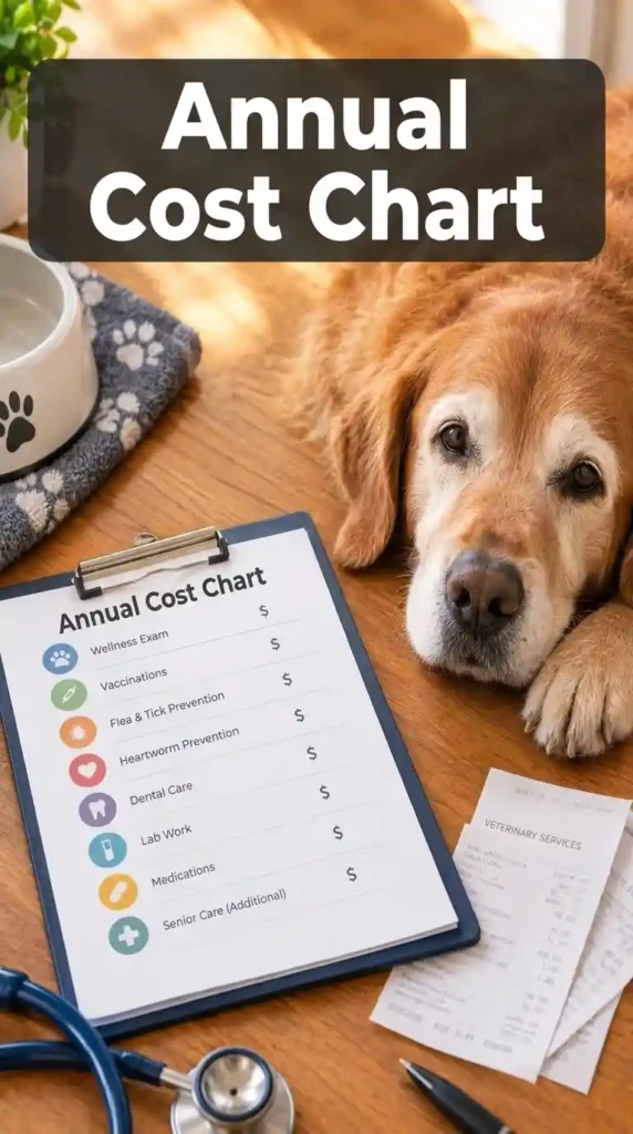 Senior Dog Annual Cost Chart