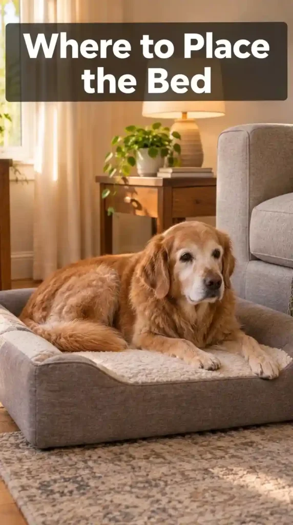 Where to place dog bed