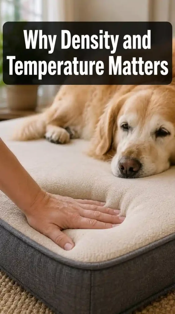 Why Density and Temperature Matters for Senior Dogs Orthopedic Beds